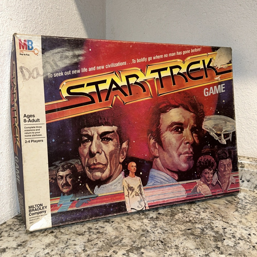 VINTAGE MILTON BRADLEY STAR TREK‎ MOTION PICTURE BOARD GAME SPOCK CAPTAIN KIRK